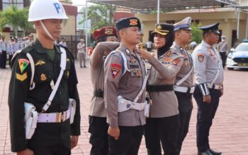 Polres Sumbawa Laksanakan Apel Gelar Pasukan Operasi Patuh Rinjani 2026 Guna Wujudkan Kamseltibcarlantas