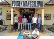 POLSEK MANGGELEWA AMANKAN TERDUGA PELAKU PENCURIAN MESIN POMPA AIR, KERUGIAN KORBAN DITAKSIR RP3 JUTA