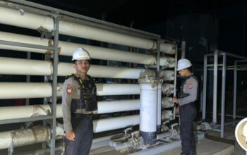 ‎‎Unit Pamobvit Sat Samapta Polres Bima Kota Amankan Objek Vital Nasional PLTU Bima