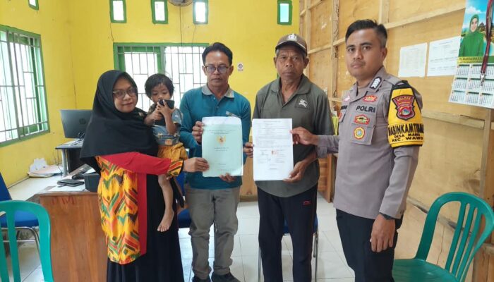 Kedepankan Problem Solving, Bhabinkamtibmas Desa Maria Mediasi Perselisihan Jual Beli Tanah Warga