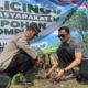 WAKAPOLRES DOMPU PIMPIN KEGIATAN GREEN POLICING, 200 BIBIT POHON DITANAM DI AREA POLSEK DOMPU