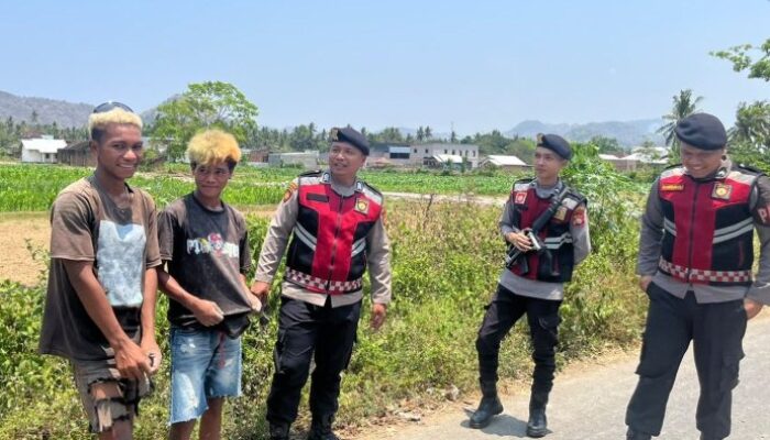 Gelar Patroli Dialogis, Sat Samapta Polres Sumbawa Barat Ajak Warga Jaga Kamtibmas